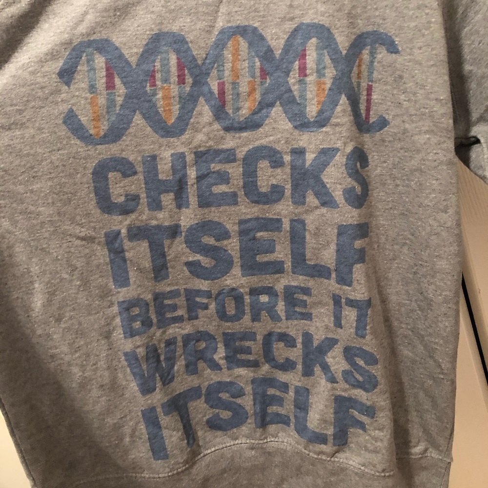 LookHuman punny DNA crewneck sweatshirt
